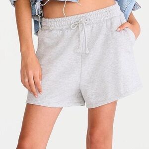 Aeropostale Gray Drawstring Sweat Shorts